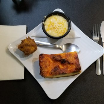 Jester's Café - Strata w/ Cheesy Grits & Pumpkin Muffin - New American Near Me - Wilmington, North Carolina Jester's Café - Strata w/ Cheesy Grits & Pumpkin Muffin - New American Near Me - Wilmington, North Carolina
