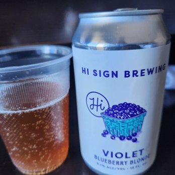 Hi Sign Brewing - Violet the Blueberry Blonde. - Breweries Near Me - Austin, Texas Hi Sign Brewing - Violet the Blueberry Blonde. - Breweries Near Me - Austin, Texas