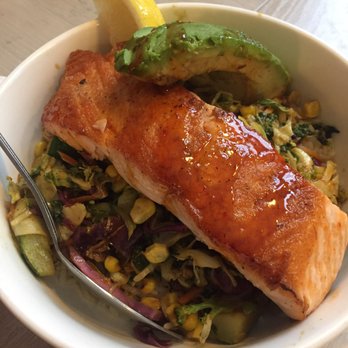Westville Dumbo - honey chipotle salmon stir - really good ($22.. but $28 with tip & tax) - Comfort Food Near Me - Brooklyn, New York Westville Dumbo - honey chipotle salmon stir - really good ($22.. but $28 with tip & tax) - Comfort Food Near Me - Brooklyn, New York