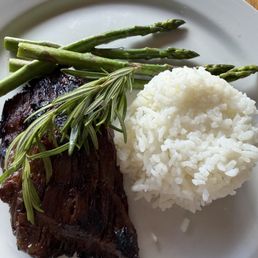 Teriyaki Flap 6oz steak with Rice Teriyaki Flap 6oz steak with Rice
