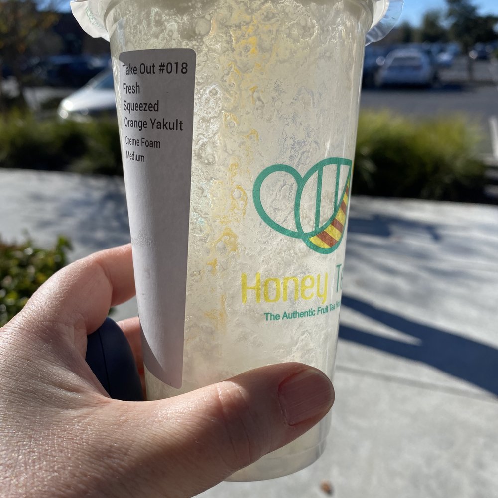 Honey Tea - Fresh squeezed orange yakult - Coffee & Tea Near Me - Pleasanton, California