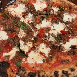 Sausage and onion with Calabrian chilies