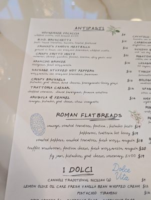 Menu photo 2 Trattoria Franko Rolesville, NC Menu photo 2 Trattoria Franko Rolesville, NC
