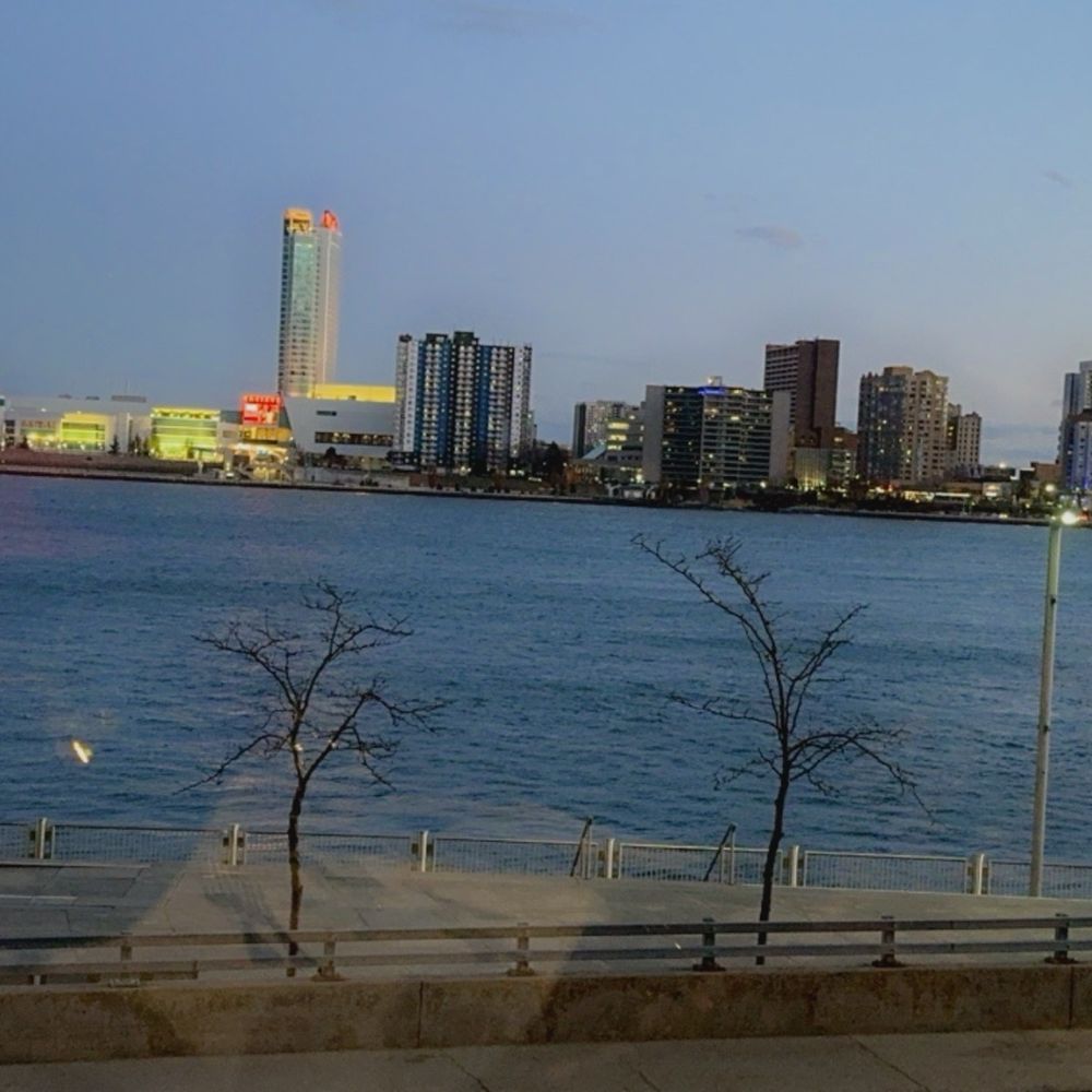 Joe Muer Seafood - View of the river and Canada. - Seafood Near Me - Detroit, Michigan Joe Muer Seafood - View of the river and Canada. - Seafood Near Me - Detroit, Michigan