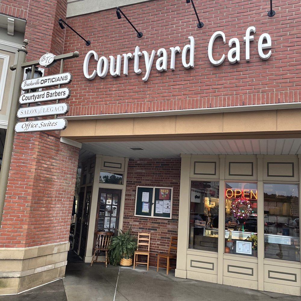 The Courtyard Cafe - The front of the restaurant - Pizza Near Me - Brecksville, Ohio The Courtyard Cafe - The front of the restaurant - Pizza Near Me - Brecksville, Ohio
