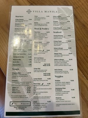 Menu photo 2 Villa Manila National City, CA
