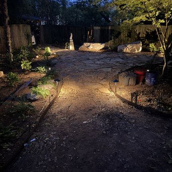 Wiley’s Wildscapes - Outdoor lighting and flagstone hardscape. Full backyard design - Landscaping Near Me Wiley’s Wildscapes - Outdoor lighting and flagstone hardscape. Full backyard design - Landscaping Near Me