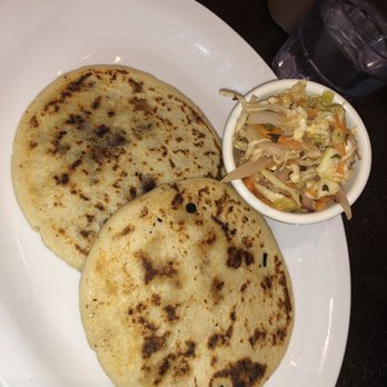 Casa Latina - pupusas (uno de revuelto y uno de frijoles negros con queso) - Mexican Near Me - Berkeley, California