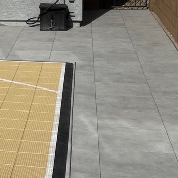 US Turf - The grey of the "Clay White"...see the grey of the concrete under the court and the white lines. Name doesn't match reality. - Artificial Turf Near Me - Las Vegas, Nevada