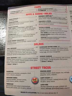 Menu photo 3 Tin Roof Indianapolis, IN