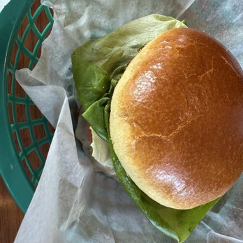 Bust Outs - Green Line hamburger with ghost peppers   Green Line Burger - Burgers Near Me - Chicago, Illinois