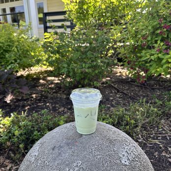 Cornell Farm Cafe - Matcha on a "table". Sitting area in front of porch - Cafes Near Me - Portland, Oregon Cornell Farm Cafe - Matcha on a "table". Sitting area in front of porch - Cafes Near Me - Portland, Oregon