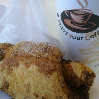 Mazzetti's Bakery - chocolate popover and latte - Bakeries Near Me - Pacifica, California