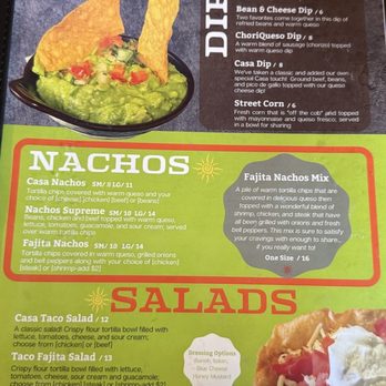 Casa Maria Mexican Grill - Appetizers, nachos and salads - Tacos Near Me - Belleville, Illinois