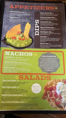 Menu photo 1 Casa Maria Mexican Grill Belleville, IL