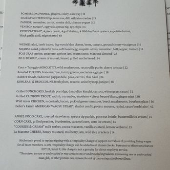 Bûcheron - Menue - French Near Me - Minneapolis, Minnesota