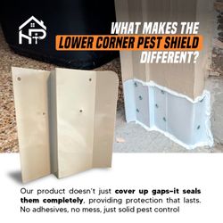 Hern's Pest Control - This is how we protect that bottom corner of your garage to keep mice, rats, snakes and other pest out.