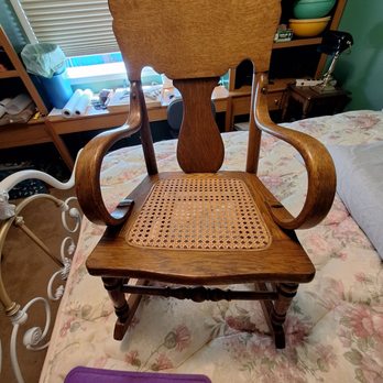 Jan's Cane Chair Restoration - Repaired cane - Furniture Repair Near Me - Windsor, California
