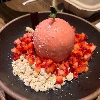 Chestnut - Strawberry dessert - New American Near Me - Asheville, North Carolina