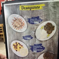 El Sombrero - Menu pg 1