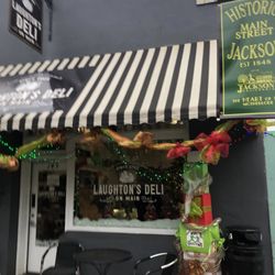 Laughton's Deli - Storefront showing the Christmas spirit
