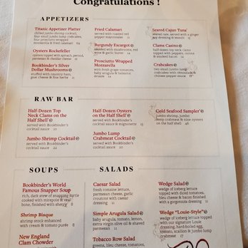 Old Original Bookbinders - Menu - Seafood Near Me - Richmond, Virginia Old Original Bookbinders - Menu - Seafood Near Me - Richmond, Virginia