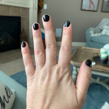 Glamour Nails - Done 4 days ago, my nails don't grow fast so this was the spacing you can expect. - Nail Salons Near Me - Crestview Hills, Kentucky