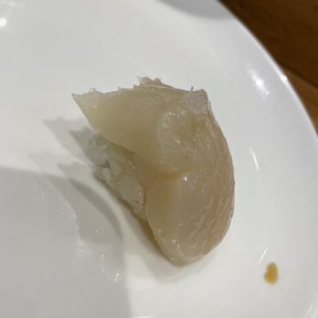 Yamagata - Scallops with sea salt. Got way too excited and ended up taking a bite. - Sushi Bars Near Me - Fort Lee, New Jersey Yamagata - Scallops with sea salt. Got way too excited and ended up taking a bite. - Sushi Bars Near Me - Fort Lee, New Jersey