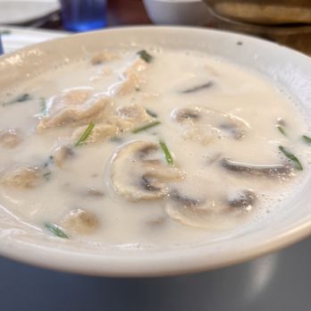 Sunset With Me by Bangkok Palace - 19. Tom Kha Kai (Spicy Chicken Coconut Soup) $7.95 - Thai Near Me - Los Angeles, California