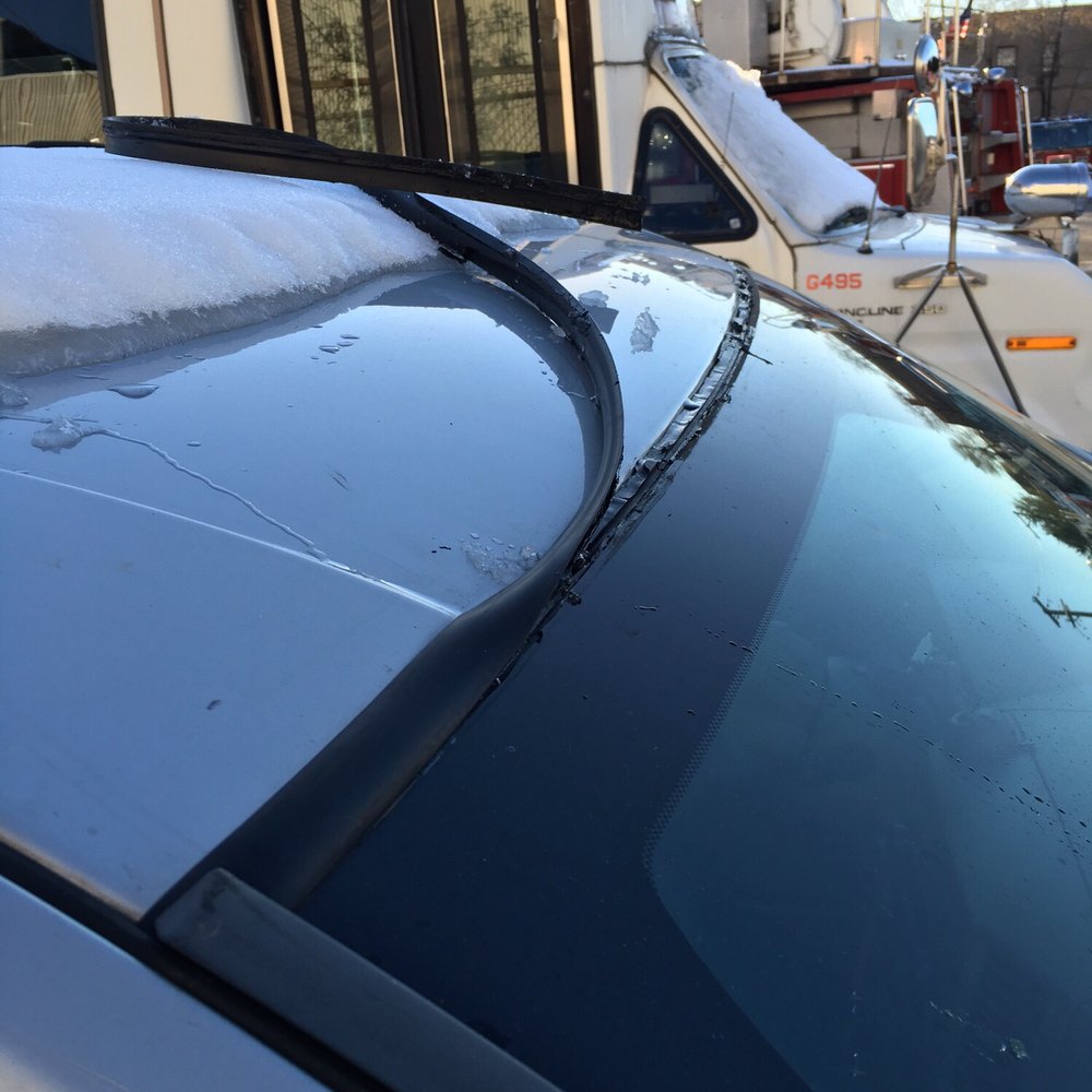 Aaron Auto Glass - This is 7 days after repair and about 2 days after I took the tape off. The wind ripped it off while on the expressway. - Windshield Installation & Repair Near Me - Chicago, Illinois