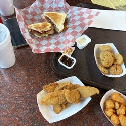 Gary's Drive Inn - BLT, chicken tenders, fried pickles, and cheese curds