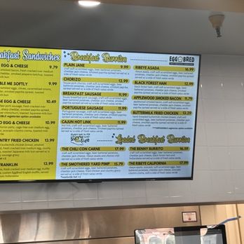 EggBred - Menu - Breakfast & Brunch Near Me - San Pablo, California