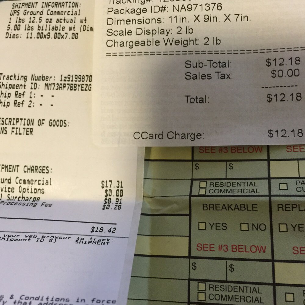 The UPS Store - Pic of two receipts for proof of my post - Printing Services Near Me - South Pasadena, California