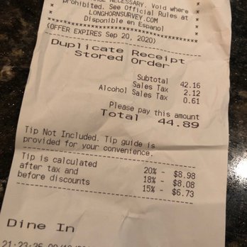 LongHorn Steakhouse - Spent plenty money to be treated like so rudely - Steakhouses Near Me - Laurel, Maryland LongHorn Steakhouse - Spent plenty money to be treated like so rudely - Steakhouses Near Me - Laurel, Maryland