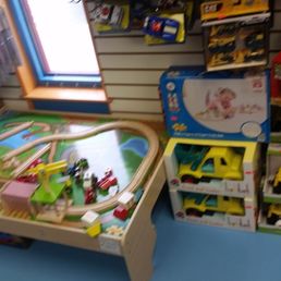Toy train display