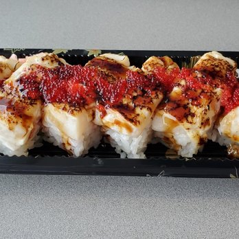 FusionCore Japanese Eatery - Aburi Oshi Scallop - Japanese Near Me - Burnaby, British Columbia