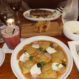 beef short rib ravioli, new york strip beef short rib ravioli, new york strip
