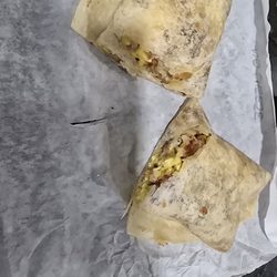Tom's Original Super Hamburgers - This is a breakfast burrito disappointing this is so small for the price