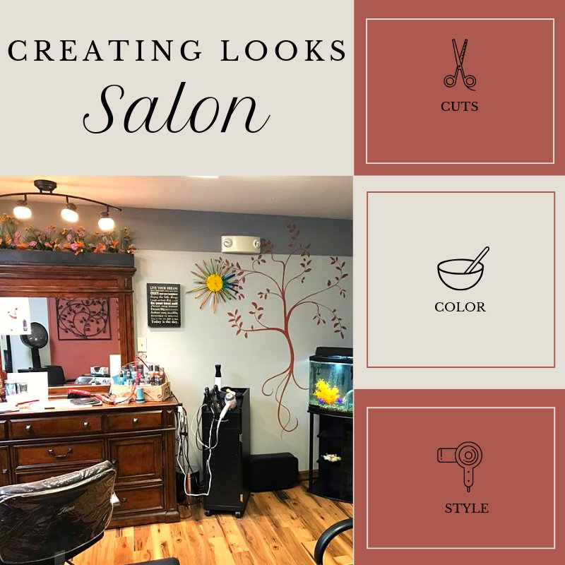 Creating Looks Salon Logo