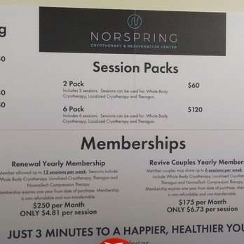 Norspring - Pricing and packages - Cryotherapy Near Me - Chattanooga, Tennessee Norspring - Pricing and packages - Cryotherapy Near Me - Chattanooga, Tennessee