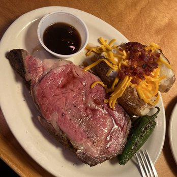 Texas Roadhouse - Prime rib with loaded potatoe - Steakhouses Near Me - Fort Collins, Colorado Texas Roadhouse - Prime rib with loaded potatoe - Steakhouses Near Me - Fort Collins, Colorado