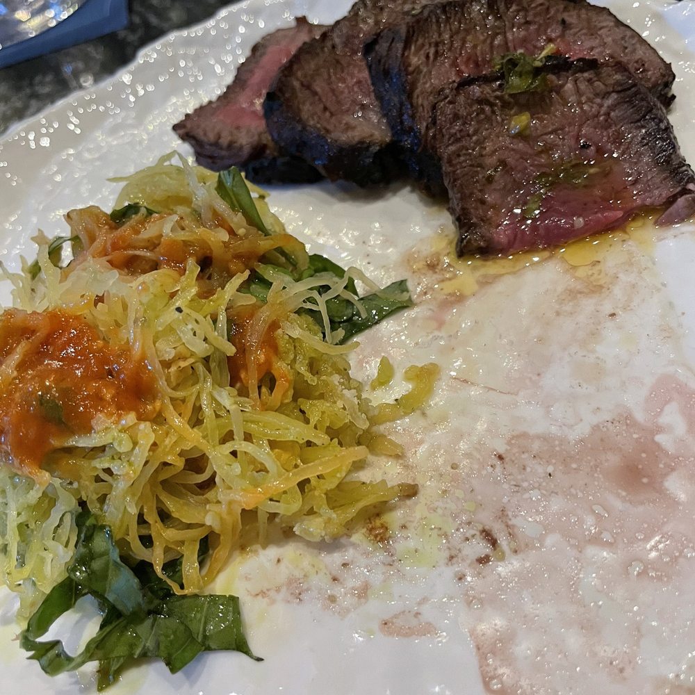 Prime 141 - Side: Spaghetti Squash Main: Filet Mignon (Medium) Sorry it's not a more tasteful photo! - Steakhouses Near Me - Enterprise, Nevada Prime 141 - Side: Spaghetti Squash Main: Filet Mignon (Medium) Sorry it's not a more tasteful photo! - Steakhouses Near Me - Enterprise, Nevada