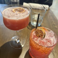 La Ezkina Grill & Cantina - Nopalito margarita and other drink was something with whiskey