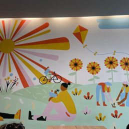 Mural on the wall