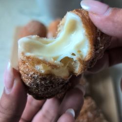 The Jelly Donut - Cinnamon sugar cronut holes with custard filling