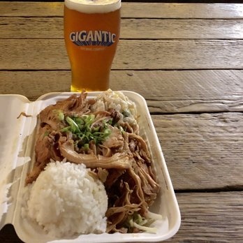 Gigantic Brewing - Hawaiian chicken meal, moist and tender - Breweries Near Me - Portland, Oregon