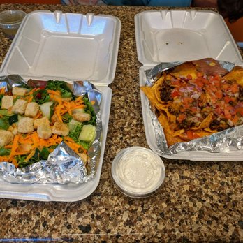 Hopsfrog Grille - two takeout containers of food - New American Near Me - Burke, Virginia Hopsfrog Grille - two takeout containers of food - New American Near Me - Burke, Virginia