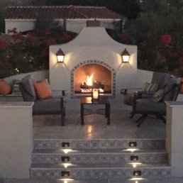 Outdoor fireplace.... Outdoor fireplace....