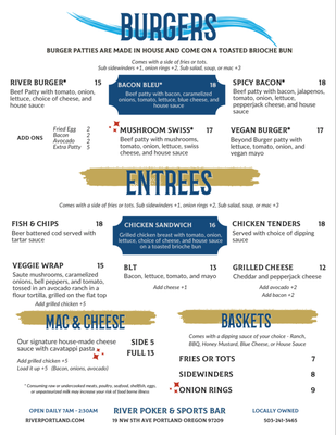 Menu photo 4 River Portland, OR