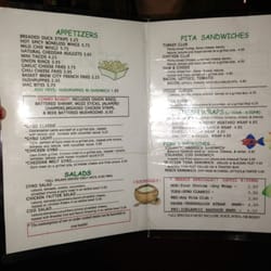 Terry’s Bar and Grill - Main menu.